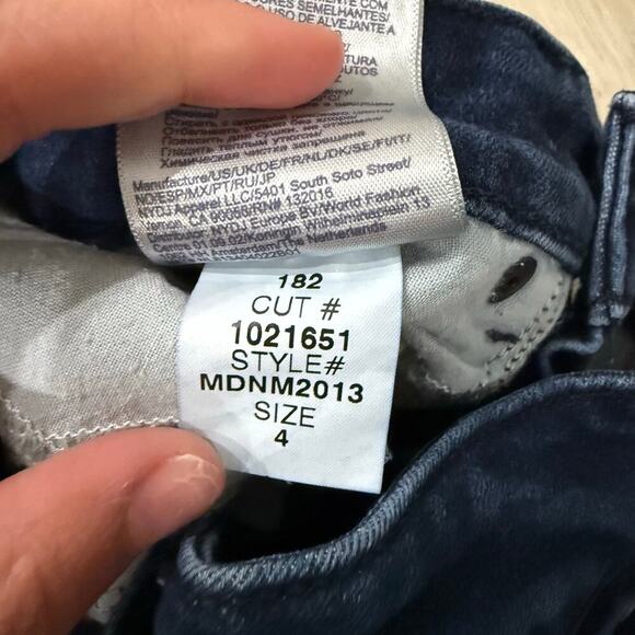 NYDJ Marilyn Straight Jeans Cropped in Cooper Blue Size 4 - Picture 7 of 7